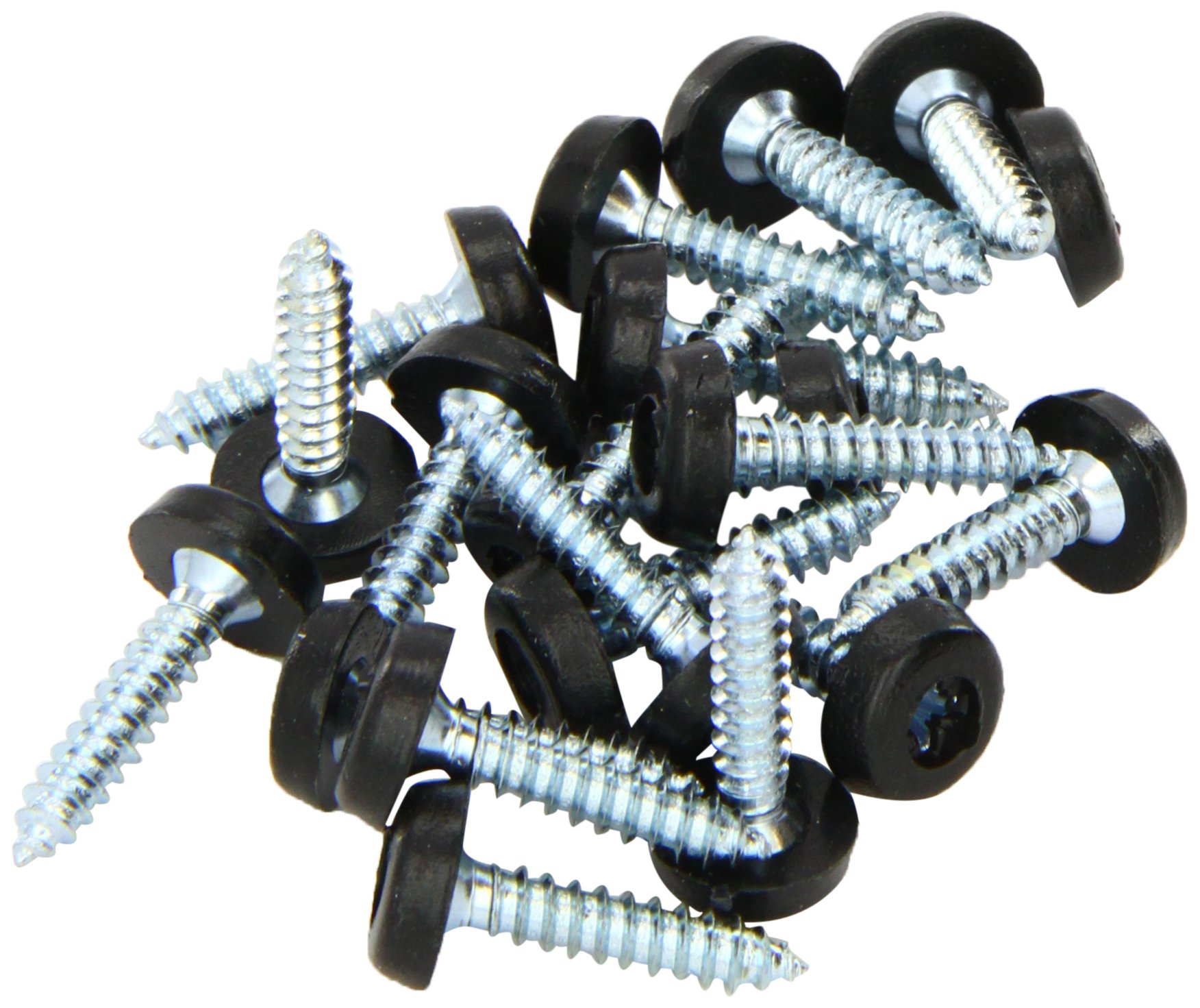 Connect 31548 Number Plate Screw 10 x 1 Black Polytop 100pc von Connect