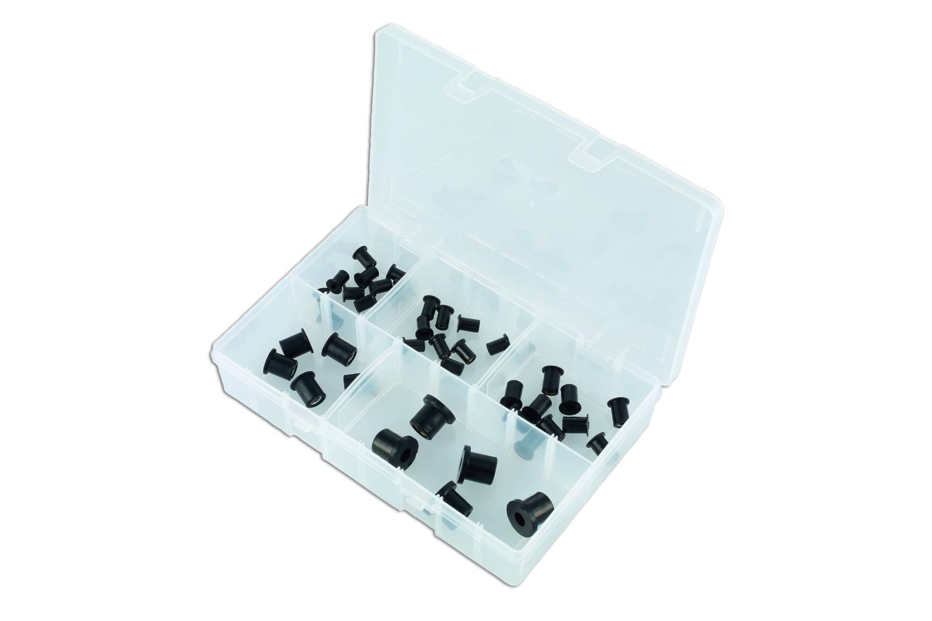 Connect 32452 Assorted Rubber Nut Insert Set 40pc von Connect