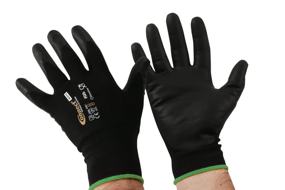 Connect 35375 Mechanics Cut Resistant Gloves - Large 3 Pairs von Connect