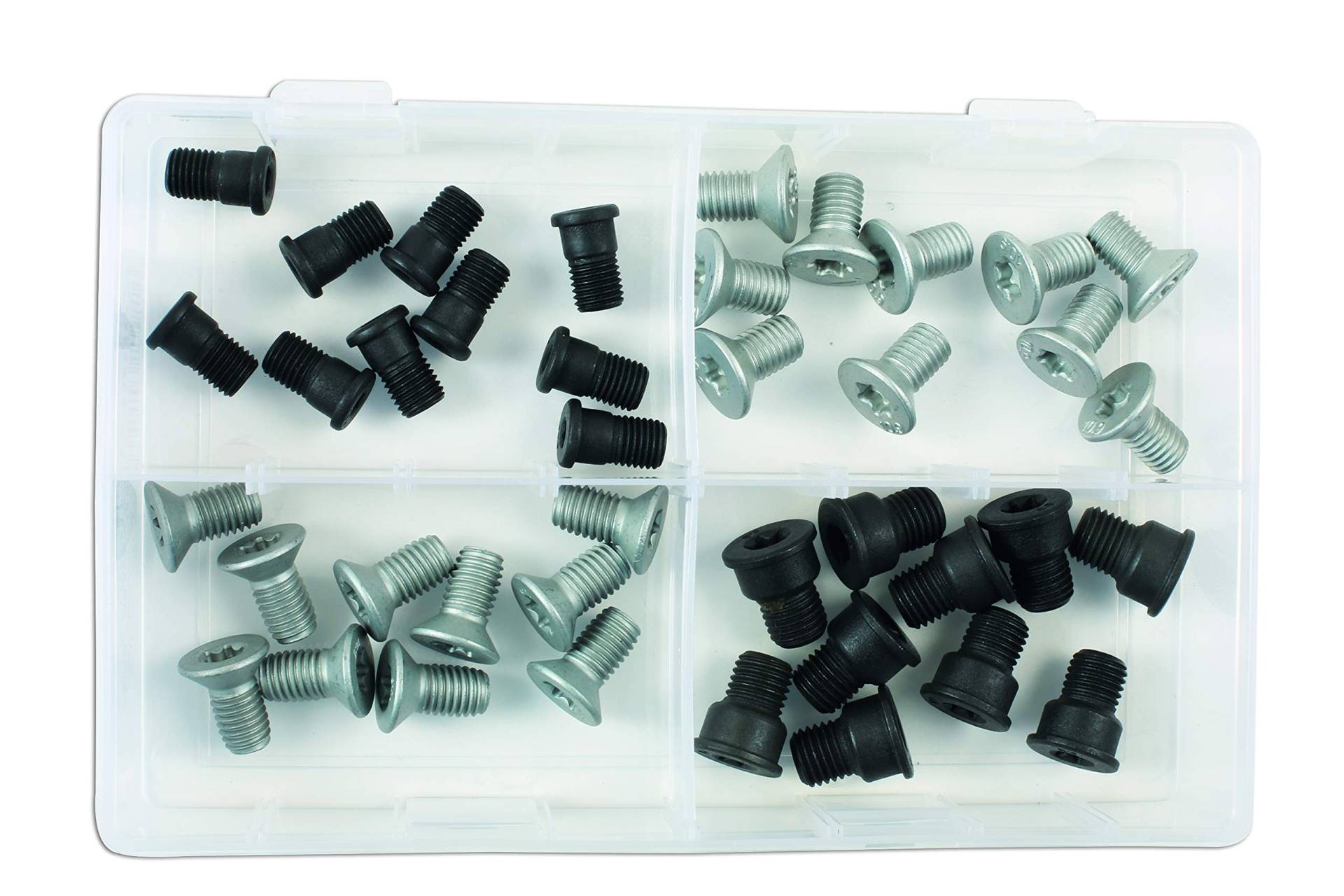 Connect Workshop Consumables 34159 Assorted Brake Disc & Drum Fixing Screws M10 - M12, 40pc von Connect