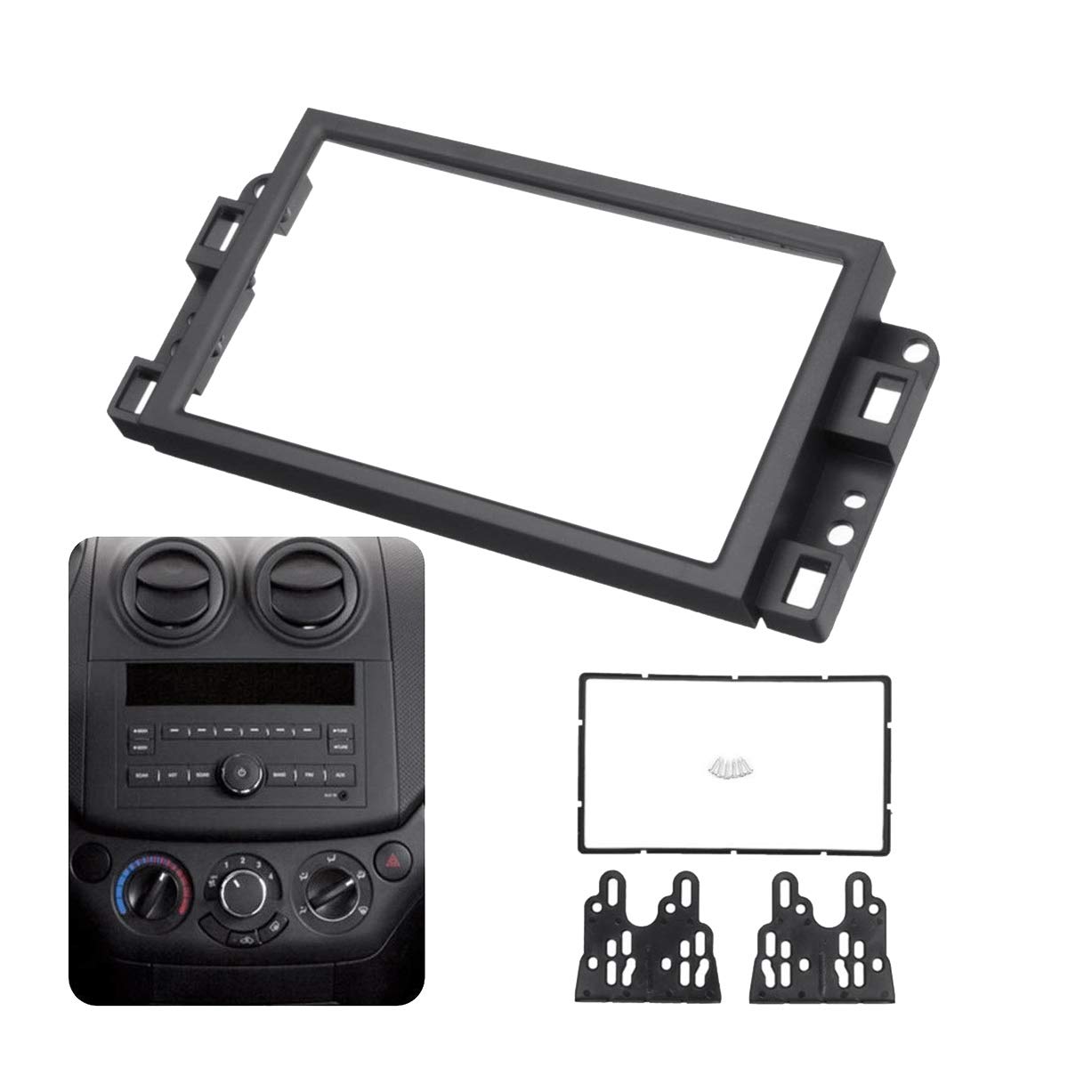 Contencinty 2Din Auto Radio Stirnband CD DVD Audio Dashboard Panel Rahmen für Captiva / / Gentra/Aveo von Contencinty