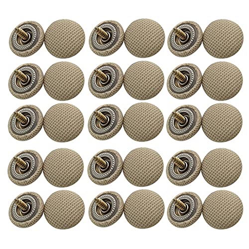 Contencinty 30 StüCk Auto Decke Stoff Befestigung Schraube Auto Dach Feste Schnalle Schnapp Nieten Halter Automotive Dachhimmel Reparatur Knopf Beige von Contencinty