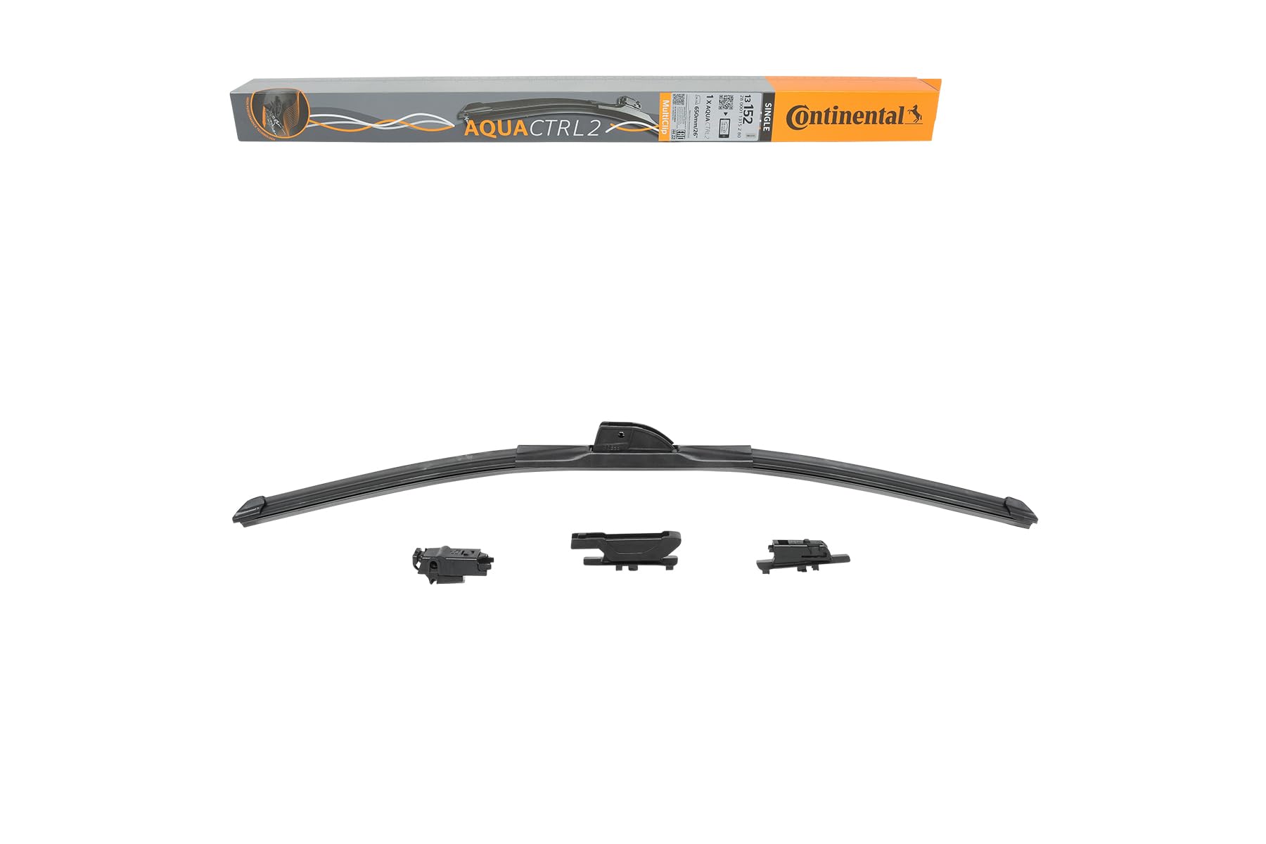 Continental AQUACTRL2 Scheibenwischer - SINGLE MultiClip - 650mm Einzelwischer - 13152 von Continental