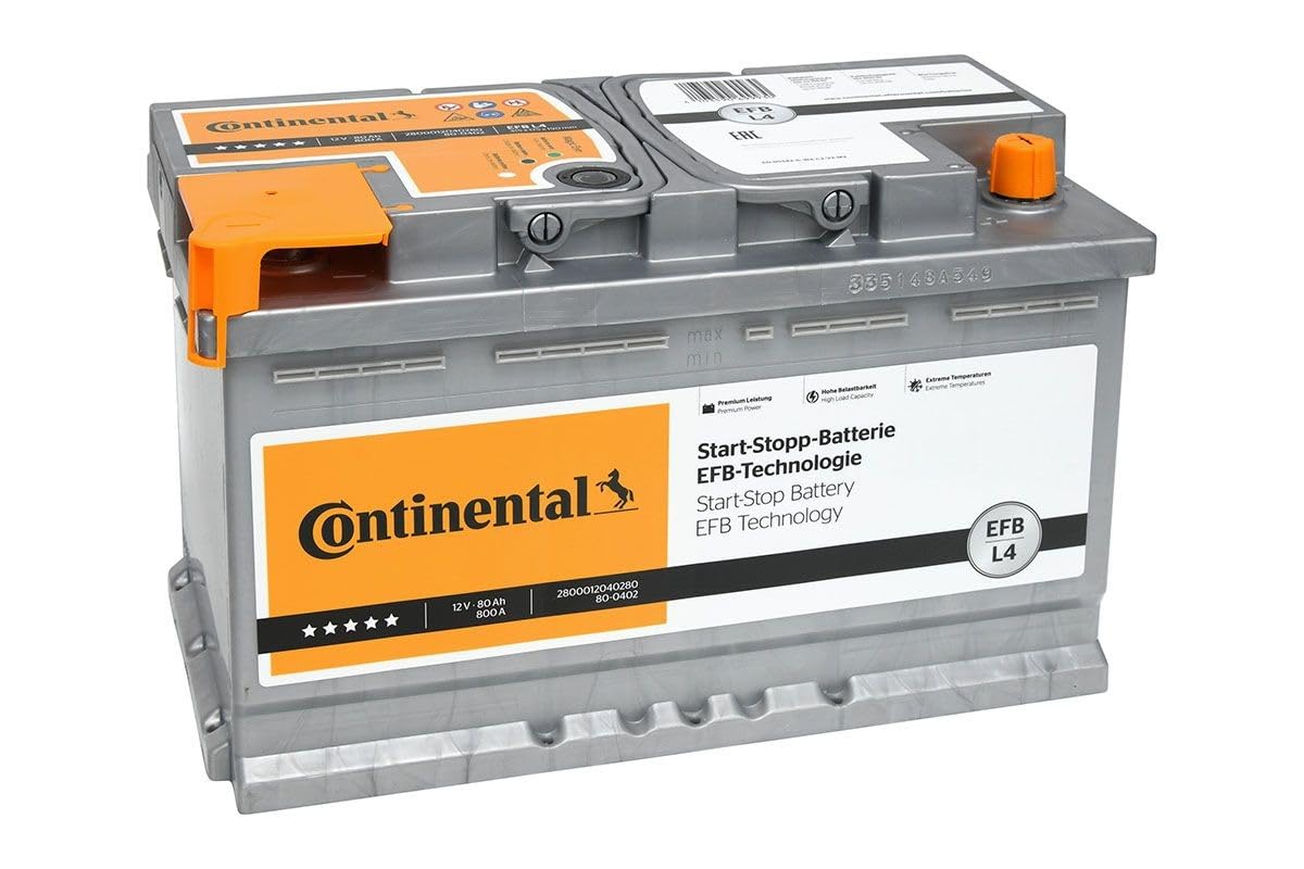 CONTINENTAL Starterbatterie 80Ah 800A EFB L4 2800012040280 von Continental