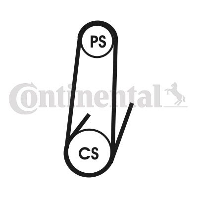 Keilrippenriemensatz Contitech 4PK1022 ELAST T1 von Contitech