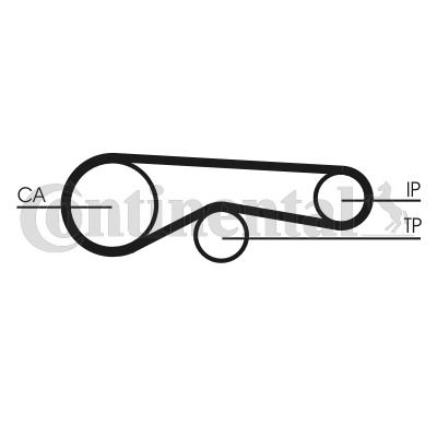 Zahnriemen Contitech CT1239 von Contitech