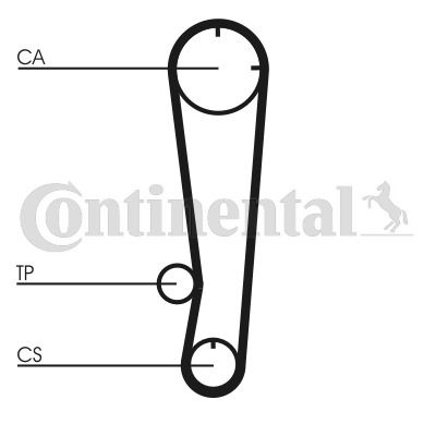 Zahnriemensatz Contitech CT738K1 von Contitech