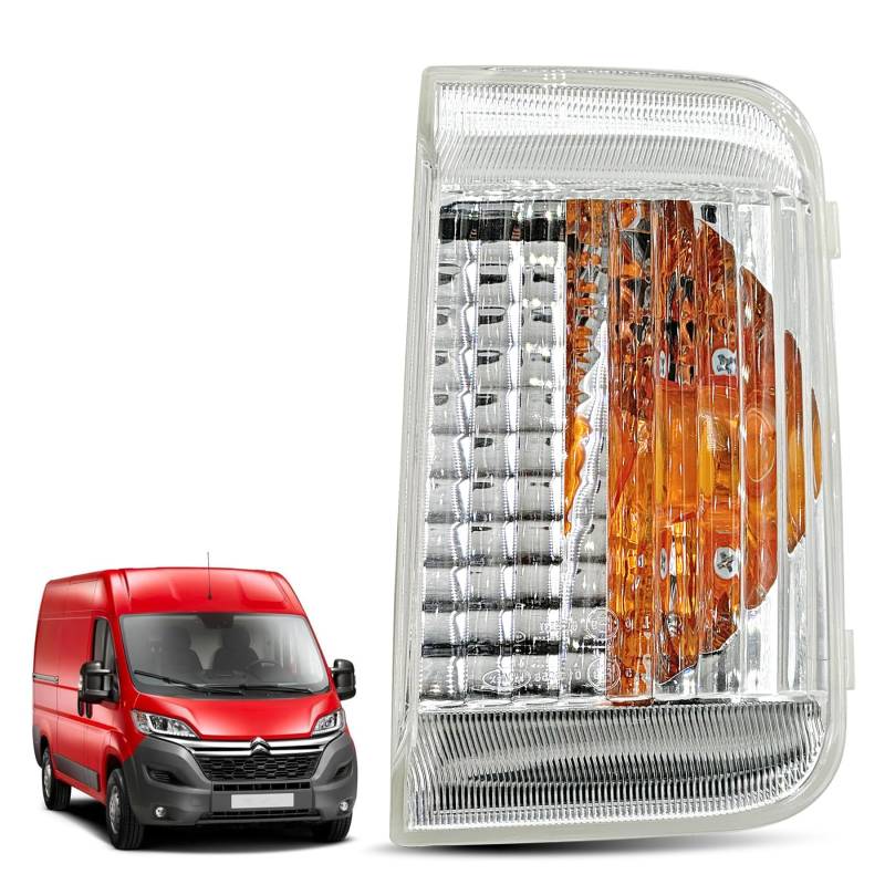 Convitex Blinker Spiegel Blinkleuchte Rechts passend für Ducato Boxer Jumper baujahr 2006- Spiegelblinker Außenspiegel Blinkerkappe Beifahrerseite Orange von Convitex