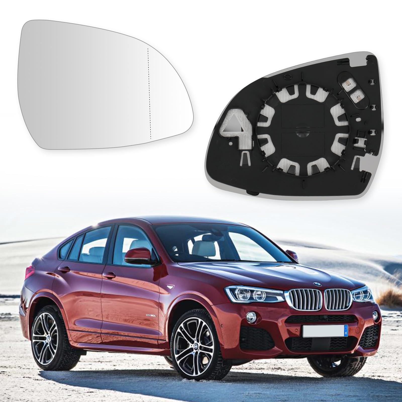 Convitex Spiegelglas Rechts Beheizbar Asphärisch für BMW X3 F25 (14-17)/ G01 (17-20), BMW X4 F26 (14-18), BMW X5 F15, F85 (13-15), BMW X6 F16, F86 (14-15) von Convitex