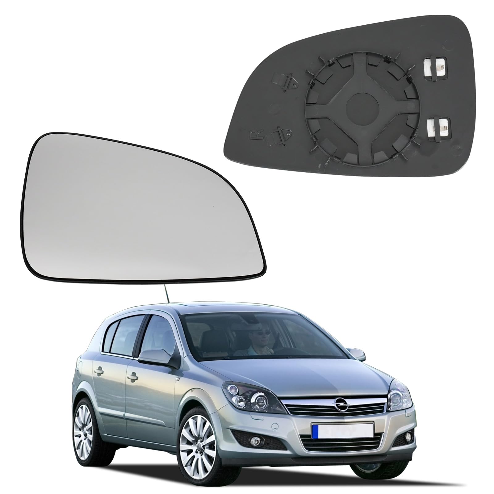 Convitex Rechts Konvex Beheizbar Spiegelglas für OPEL ASTRA H 2009 2010 2011 2012 von Convitex