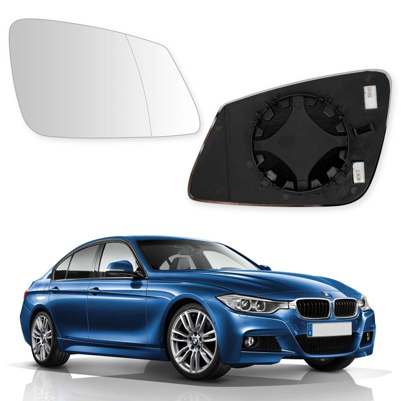 Convitex Rechts Spiegelglas für BMW i3 L01 S1 S2 S3 S4 S5 S6 S7 F01 F02 F03 F04 F06 F07 F10 F11 F12 F13 F20 F21 F22 F30 F31 F32 F33 F36 F45 F80 F82 F83 F87 X1 E84 X2 F39 Z4 Roadster (G29) 2004-2021 von Convitex