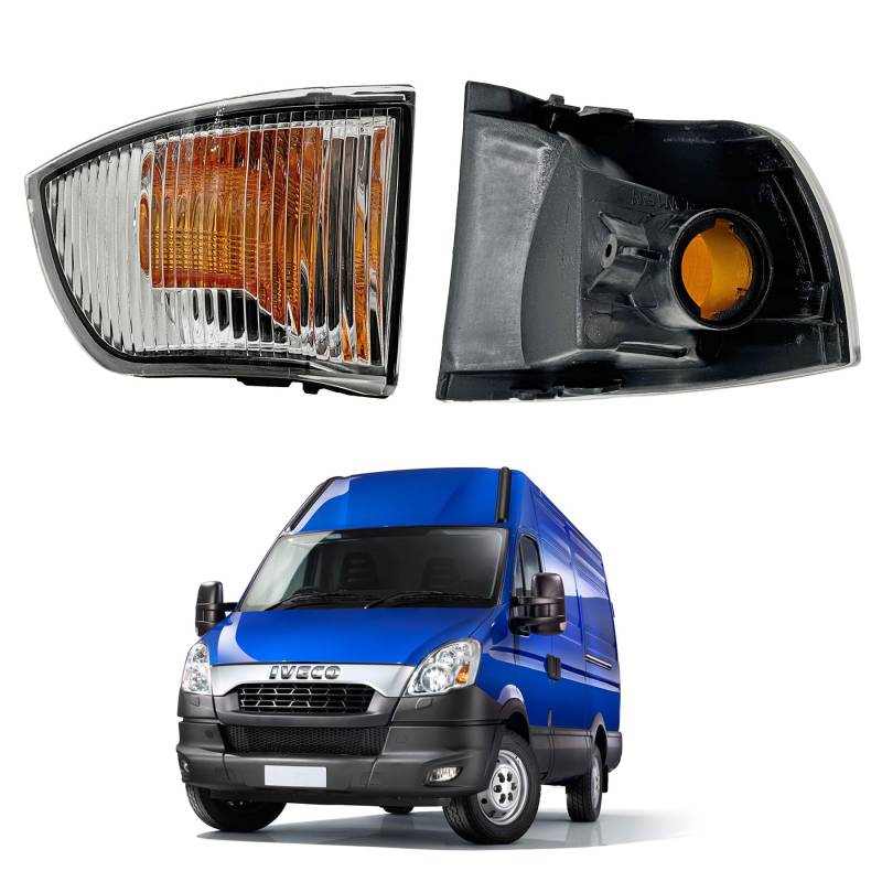 Convitex Spiegelblinker Links passend für Iveco Daily 4/daily 5/daily 6 Baujahr 06-12/12-14/14- Spiegel blinker Außenspiegel Blinkerkappe Blinkleuchte Fahrerseite Orange von Convitex