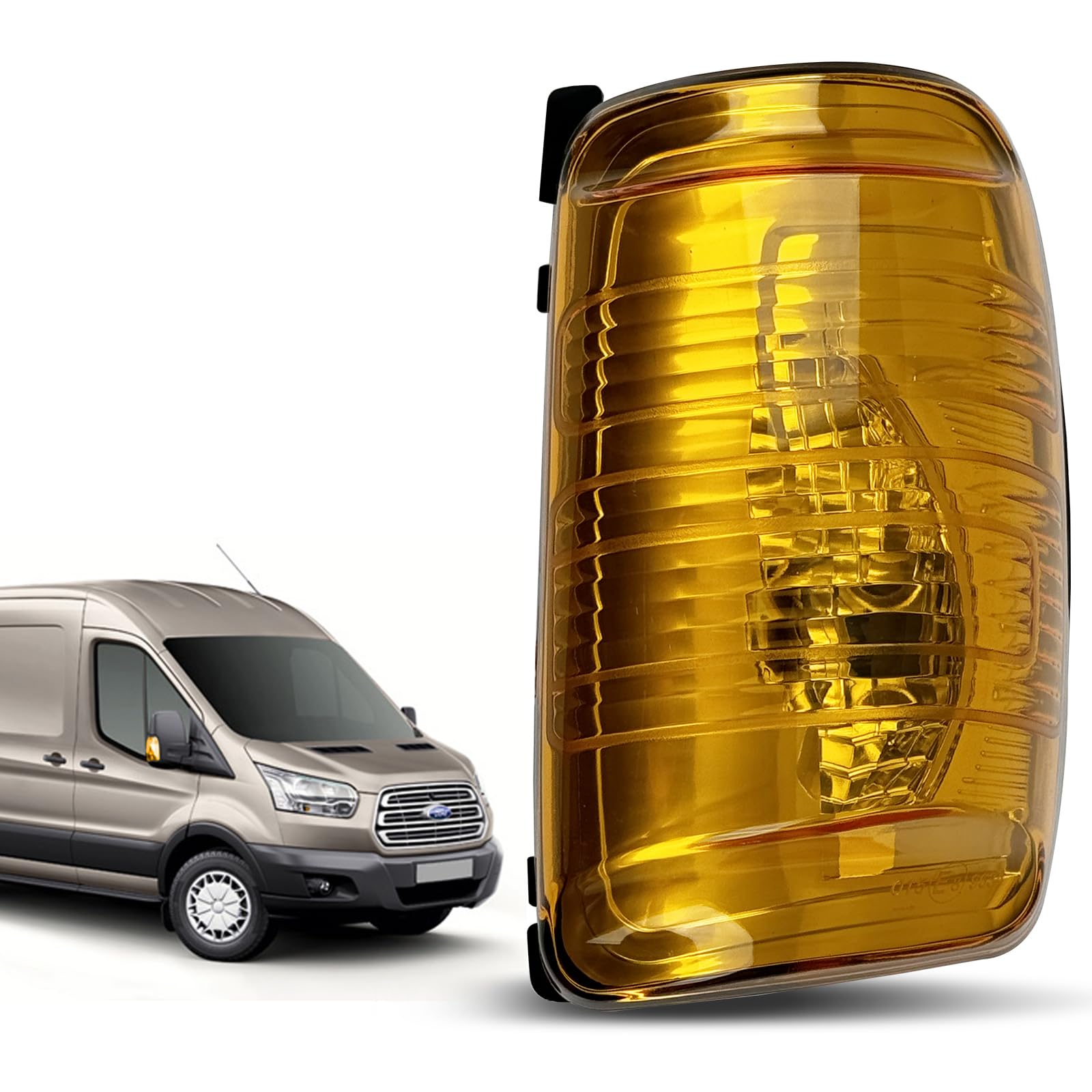 Convitex Spiegelblinker Rechts passend für FORD TRANSIT V363 Bus,Kasten,Pritsche/Fahrgestell (FED, FFD) 2013-2018, Spiegel blinker Außenspiegel Blinkerkappe Blinkleuchte Orange von Convitex