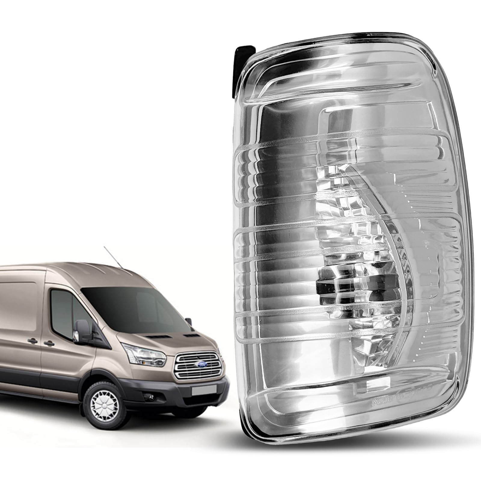 Convitex Spiegelblinker Rechts passend für FORD TRANSIT V363 Bus,Kasten,Pritsche/Fahrgestell (FED, FFD) 2013-2018, Spiegel blinker Außenspiegel Blinkerkappe Blinkleuchte Weiß von Convitex