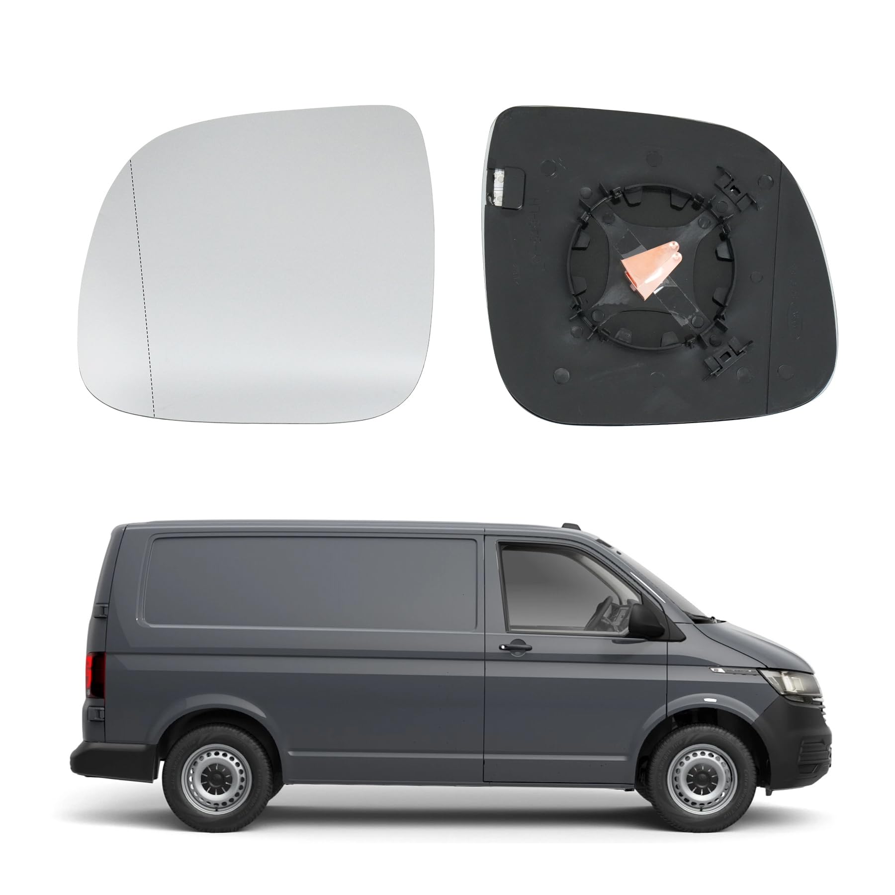 Convitex Spiegelglas Beheizbar für Vw Transporter T5 T6 2009-2019 Links Asphärisch+Rechts Konvex von Convitex