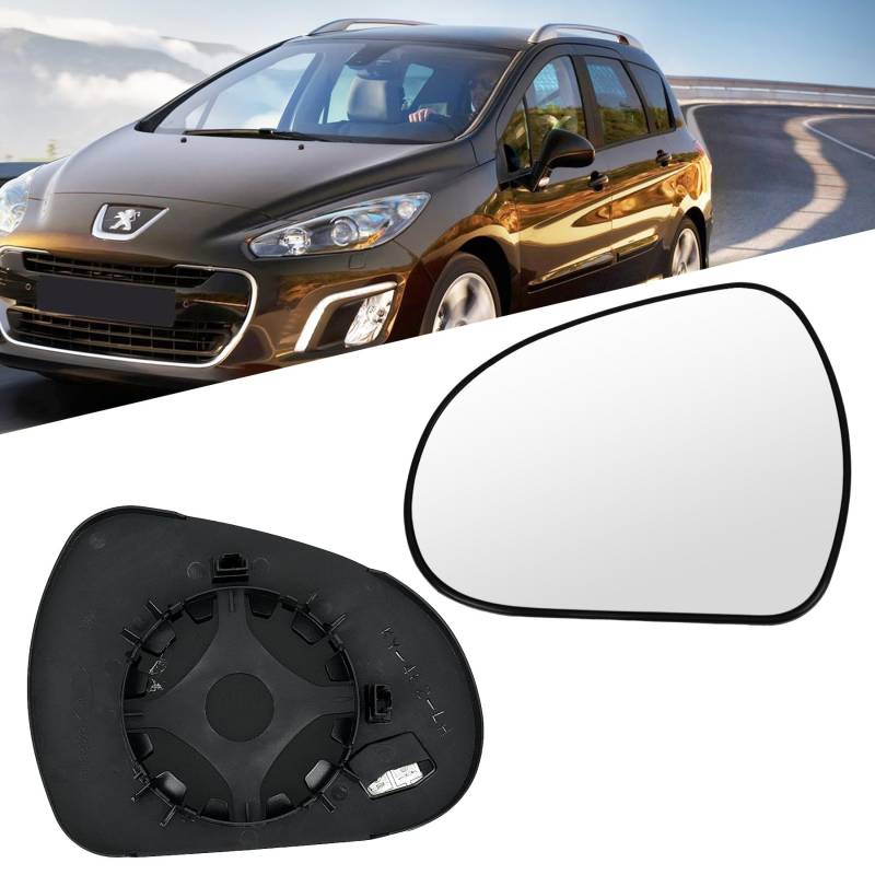 Convitex Spiegelglas Links für PEUGEOT 207 2006-2015/308 I II 2007-2021 Beheizbar Konvex von Convitex