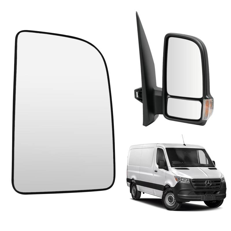 Convitex Spiegelglas Rechts für MERCEDES SPRINTER 907 910 2018-2024 Manuell Konvex von Convitex