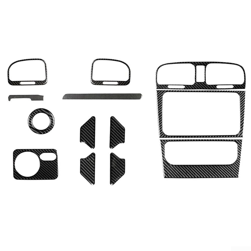Raffinierter Stil, dreizehnteiliges Kohlefaser-Zierleisten-Set, maßgeschneidert für Golf Mk VI von '08 bis '12 von CookiBlend
