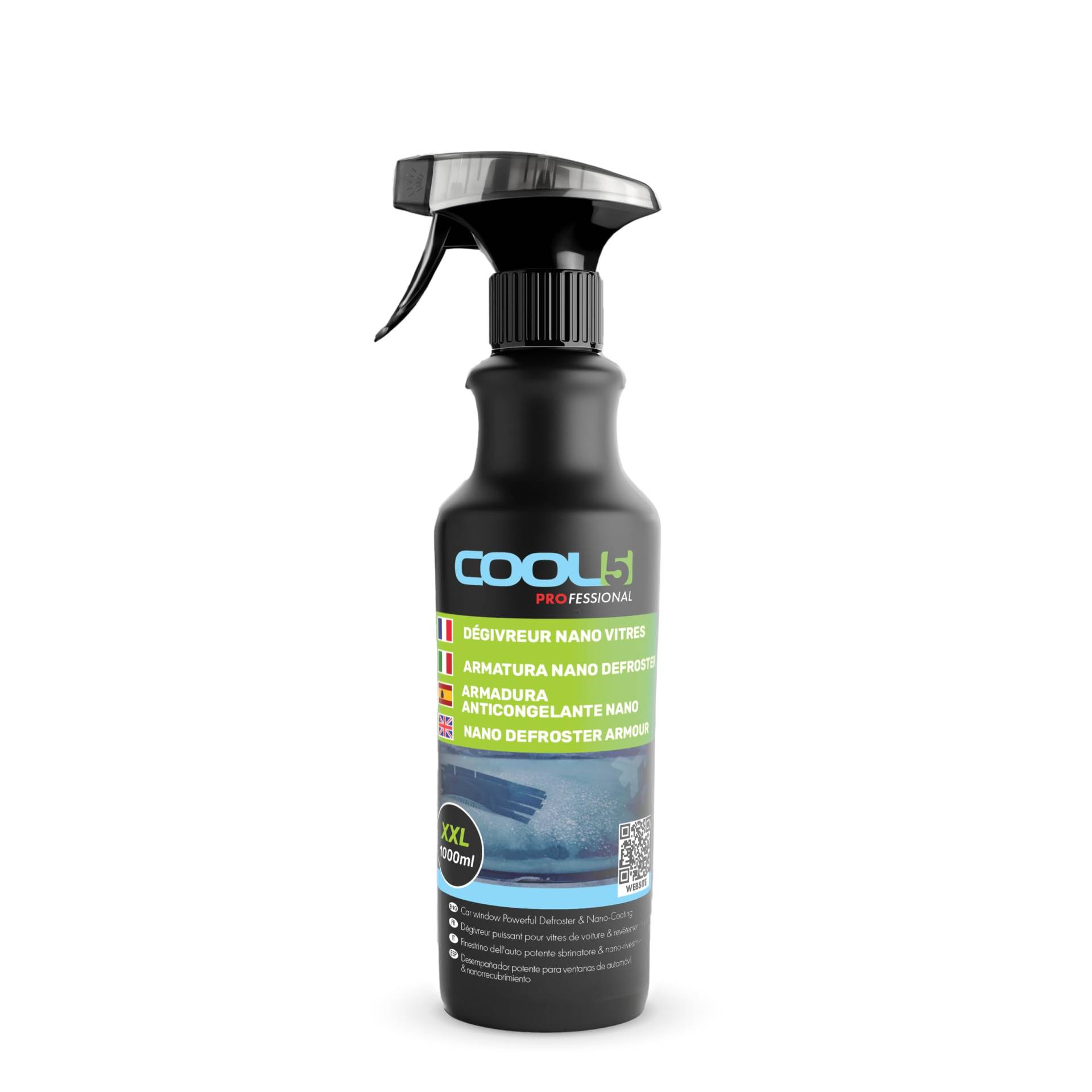 Cool5 Nano Defroster Armour, Windshield De-Icer, Trigger Spray XXL 1000ml von Cool5