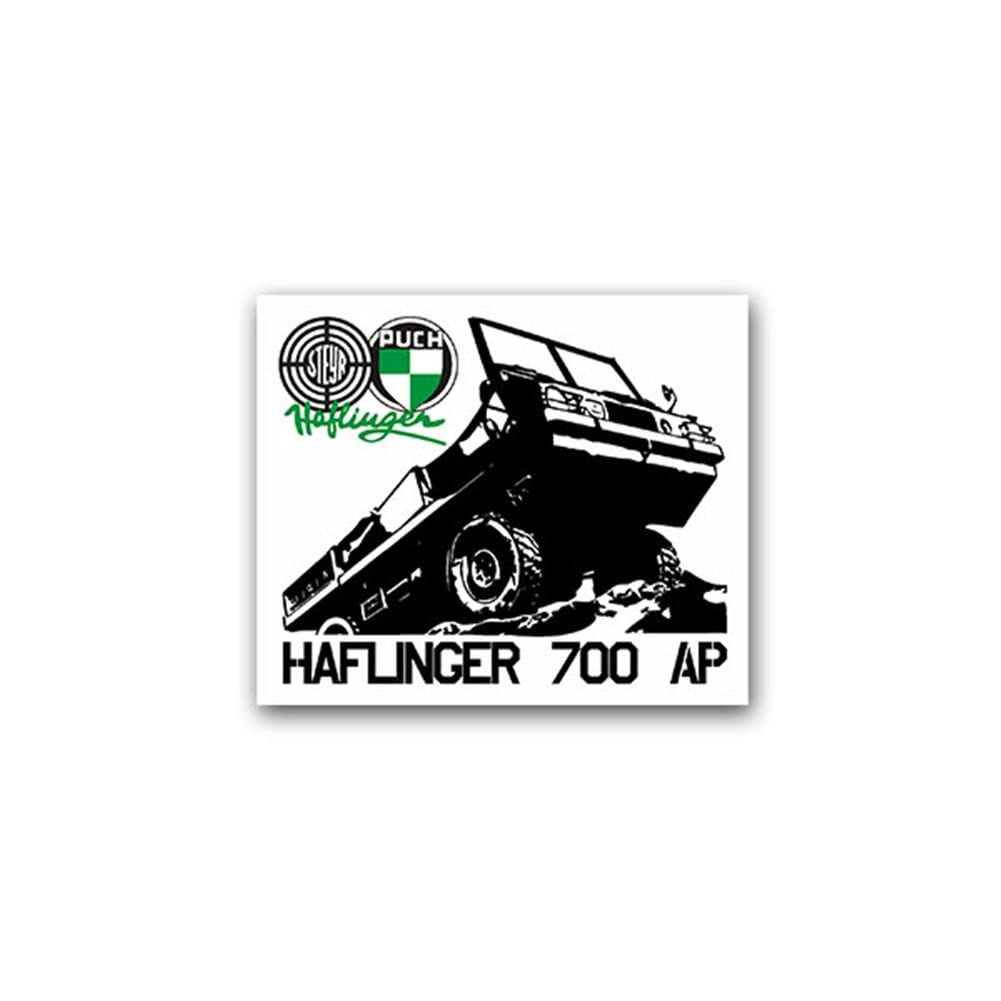 Aufkleber/Sticker Haflinger 700 AP Geländewagen Allradantrieb 8x7cm A2044 von Copytec