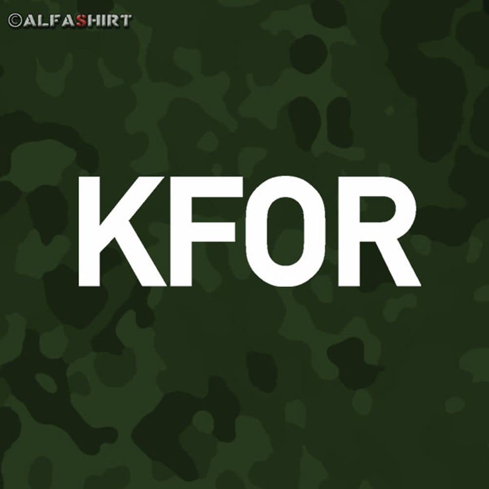 Aufkleber/Sticker KFOR Kosovo Force Kosovokrieg NATO Bundeswehr 10x3cm #A542 von Copytec