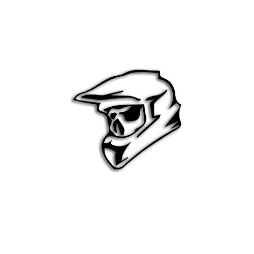 Aufkleber/Sticker Motocross Skull Totenschädel Helm Biker Quad 10x9cm A3154 von Copytec