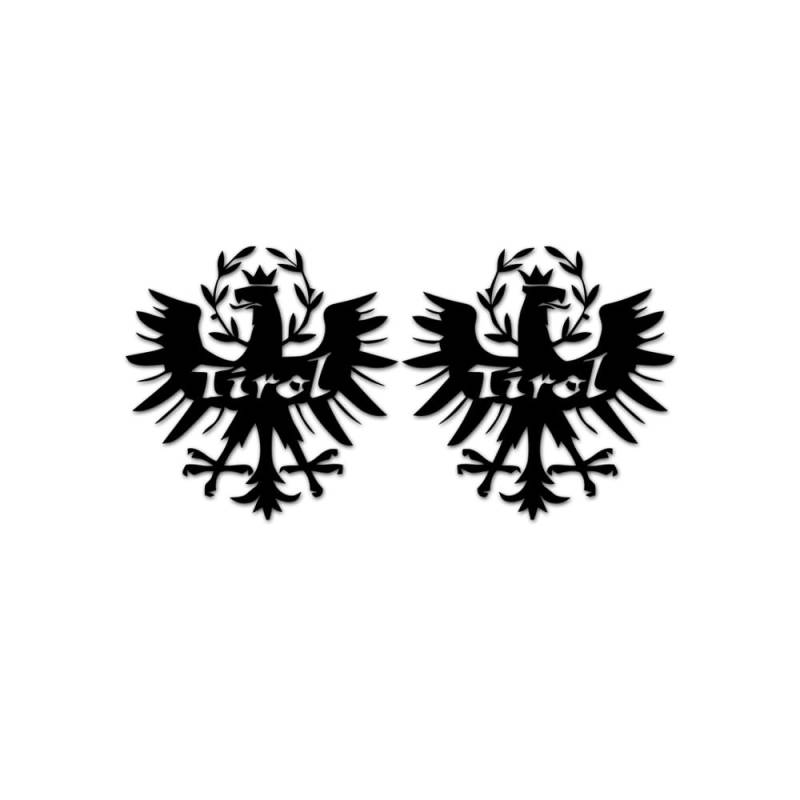 Aufkleber Set Süd Tiroler Adler Österreich Wappen Embleme 2X je 10cm #A6300 von Copytec