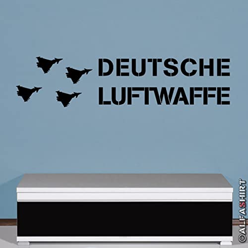 Deutsche Luftwaffe Eurofighter Bundeswehr Sticker Deko 28x120cm #A579 von Copytec