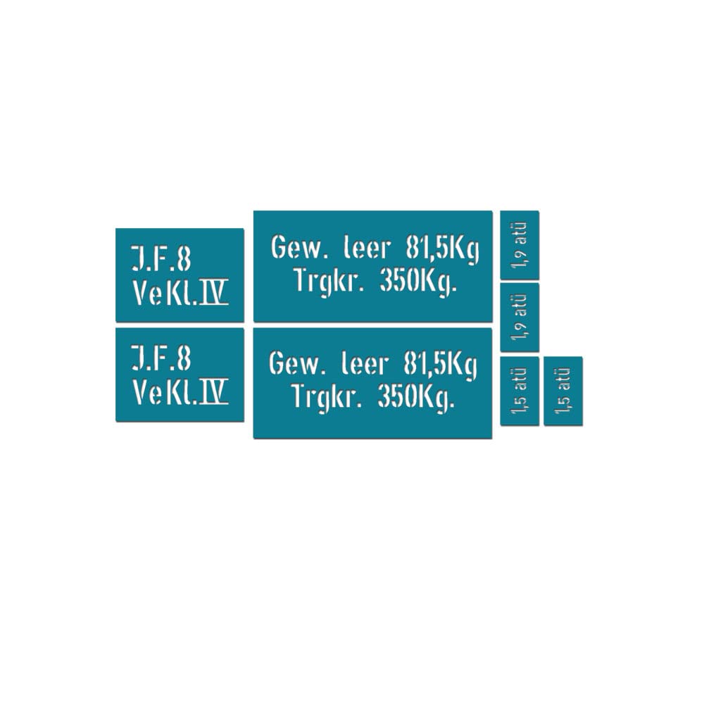 Lackierschablonen Set Infanteriekarren 8 Handkarren Anhänger IF8 Original #A5411 von Copytec