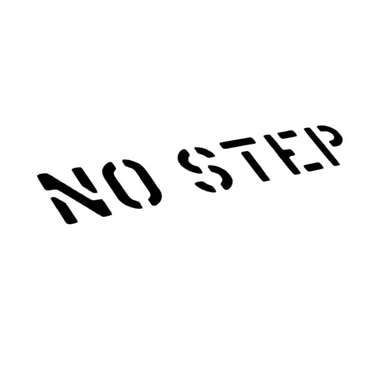 No Step Stencil Aufkleber Bundeswehr Militär 5x28cm#A5124 von Copytec