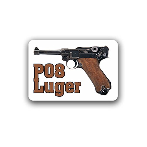 P08 Luger Parabellum Pistole Aufkleber Sticker Waffe 9mm 10x7cm#A3680 von Copytec