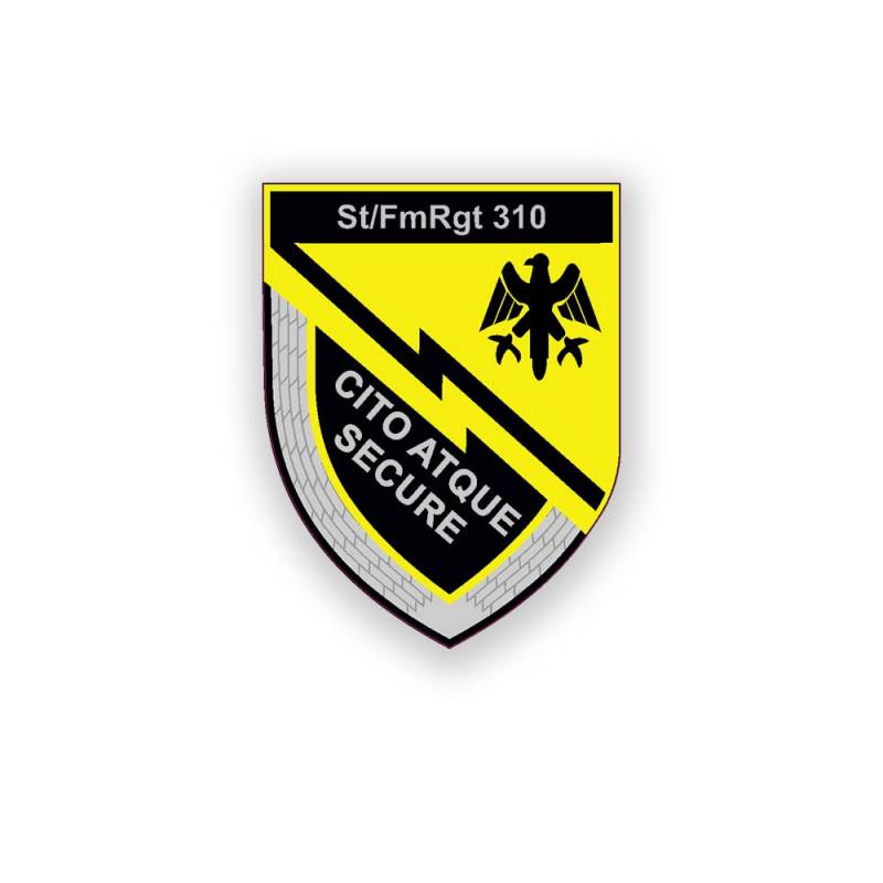 St-FmRgt 310 Stab Fermelde Regiment Aufkleber Sticker Koblenz Funker 7x5cm#A4455 von Copytec