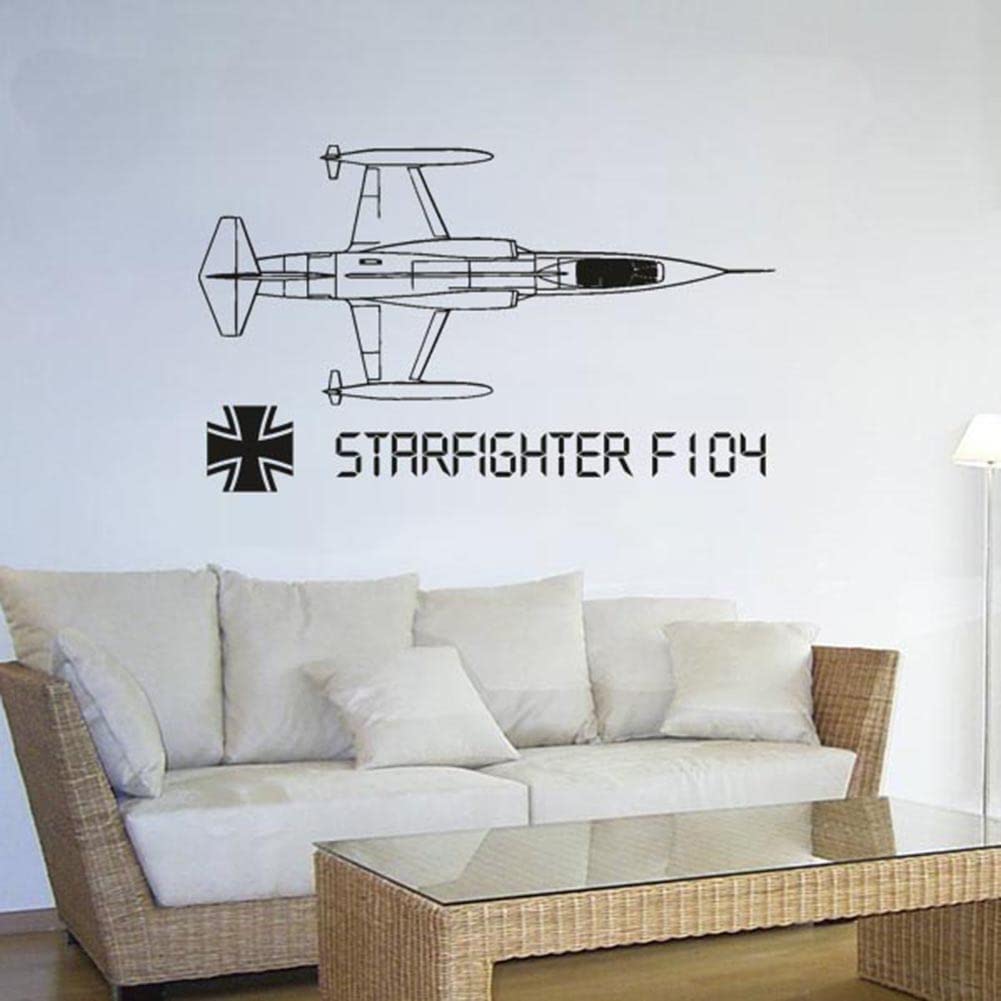 Starfighter F104 Flugzeug Bundeswehr Militär Luftwaffe - (ca. 45x75cm) #3447 von Copytec