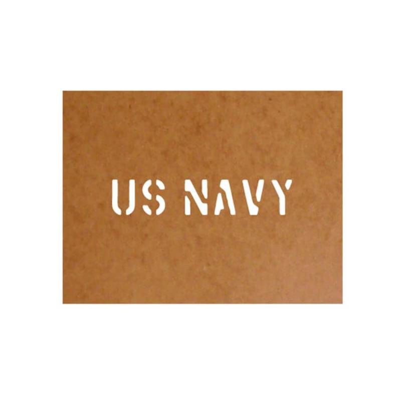 US Navy Schablone Bundeswehr Ölkarton Lackierschablone 2,5x13cm #15112 von Copytec