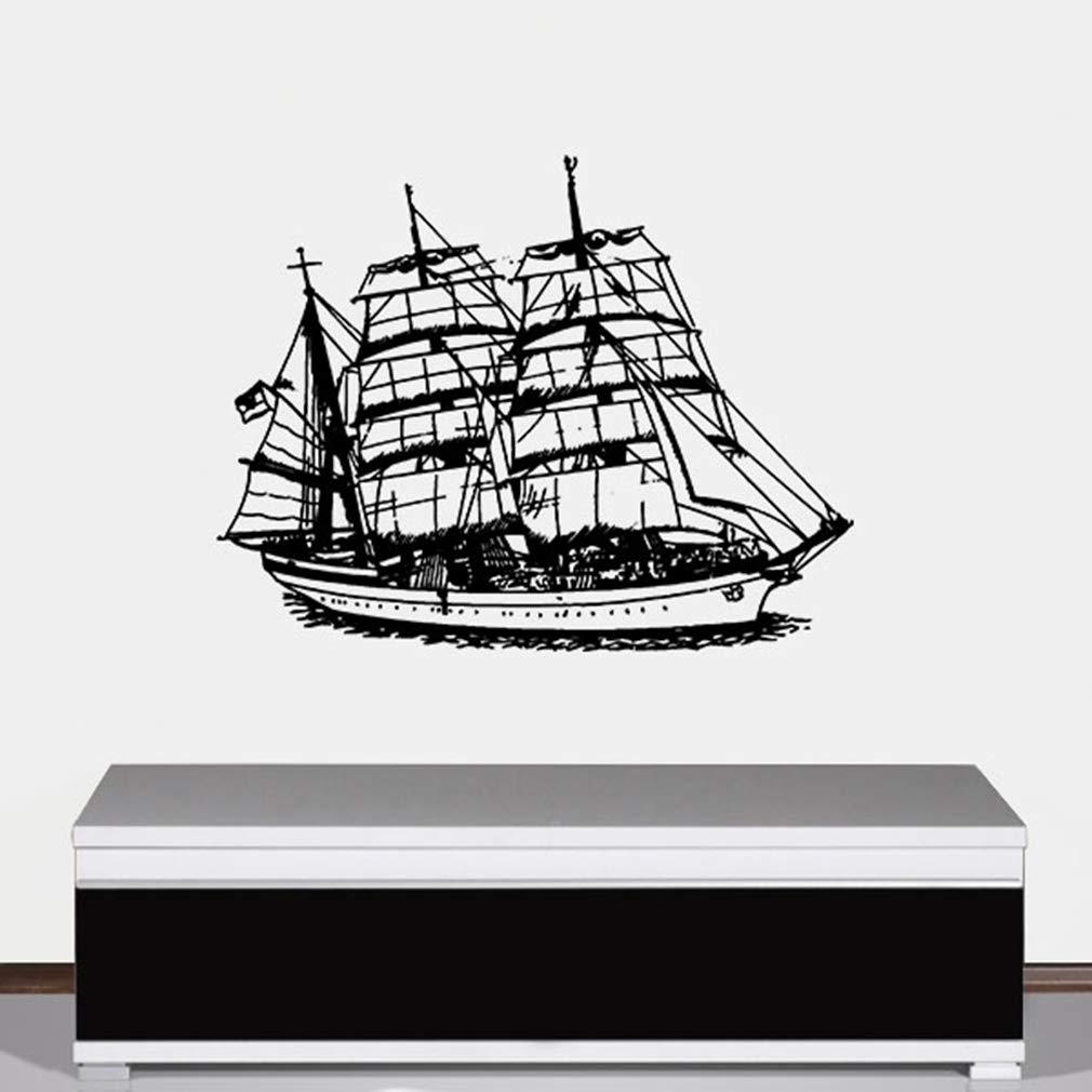 Wandtattoo Gorch Fock Bark getakeltes Segelschulschiff Marine BW 58x45cm #A2886 von Copytec