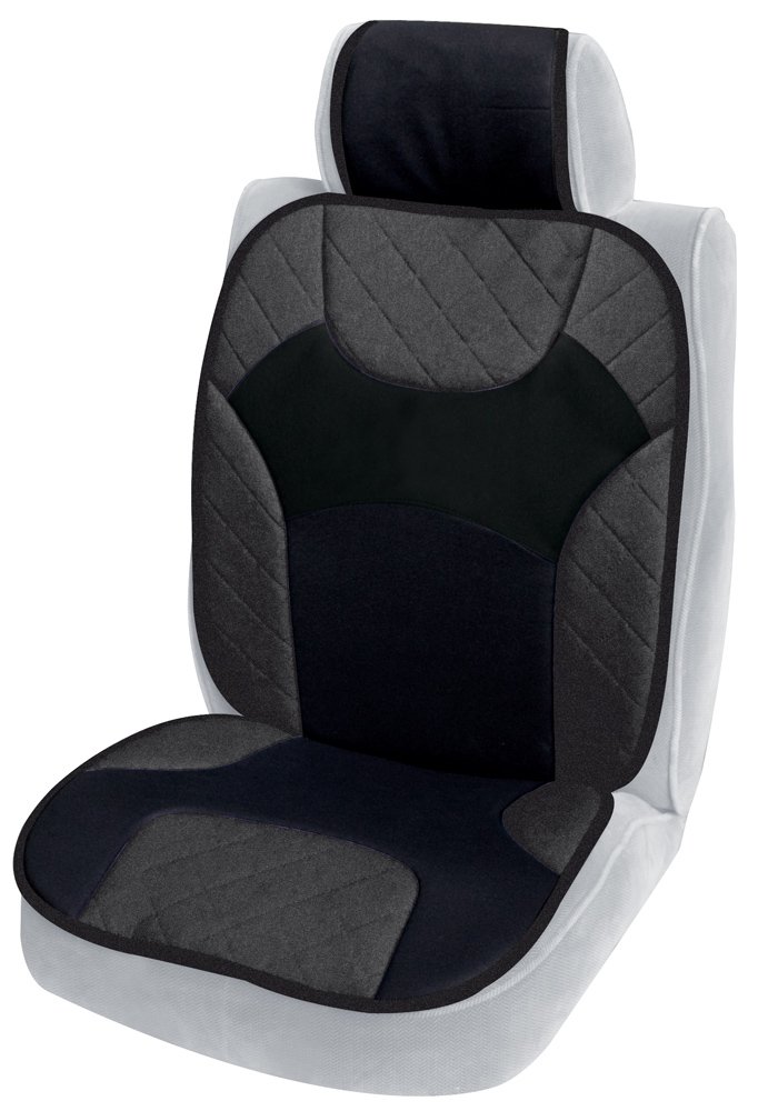 Cora 000127412 Jeans Tuning Auto-Sitzauflage aus Baumwolle, Grau/Schwarz von CORA