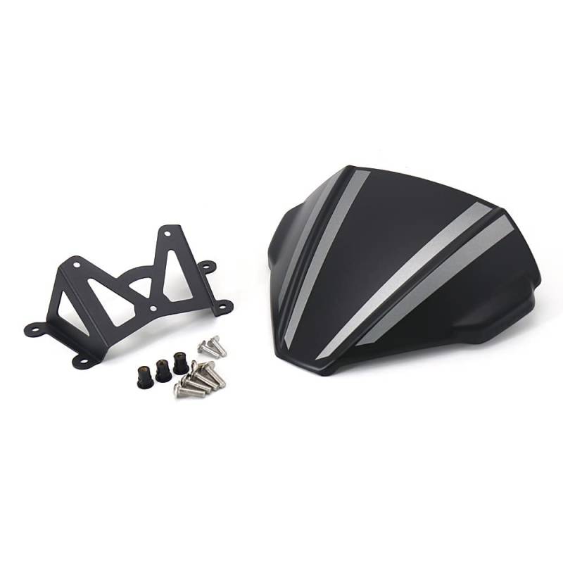 Corghd Motorrad-Windschutzscheiben-Visier, passend für MT-09 MT09 SP 2021 2022 (schwarz + grau) von Corghd