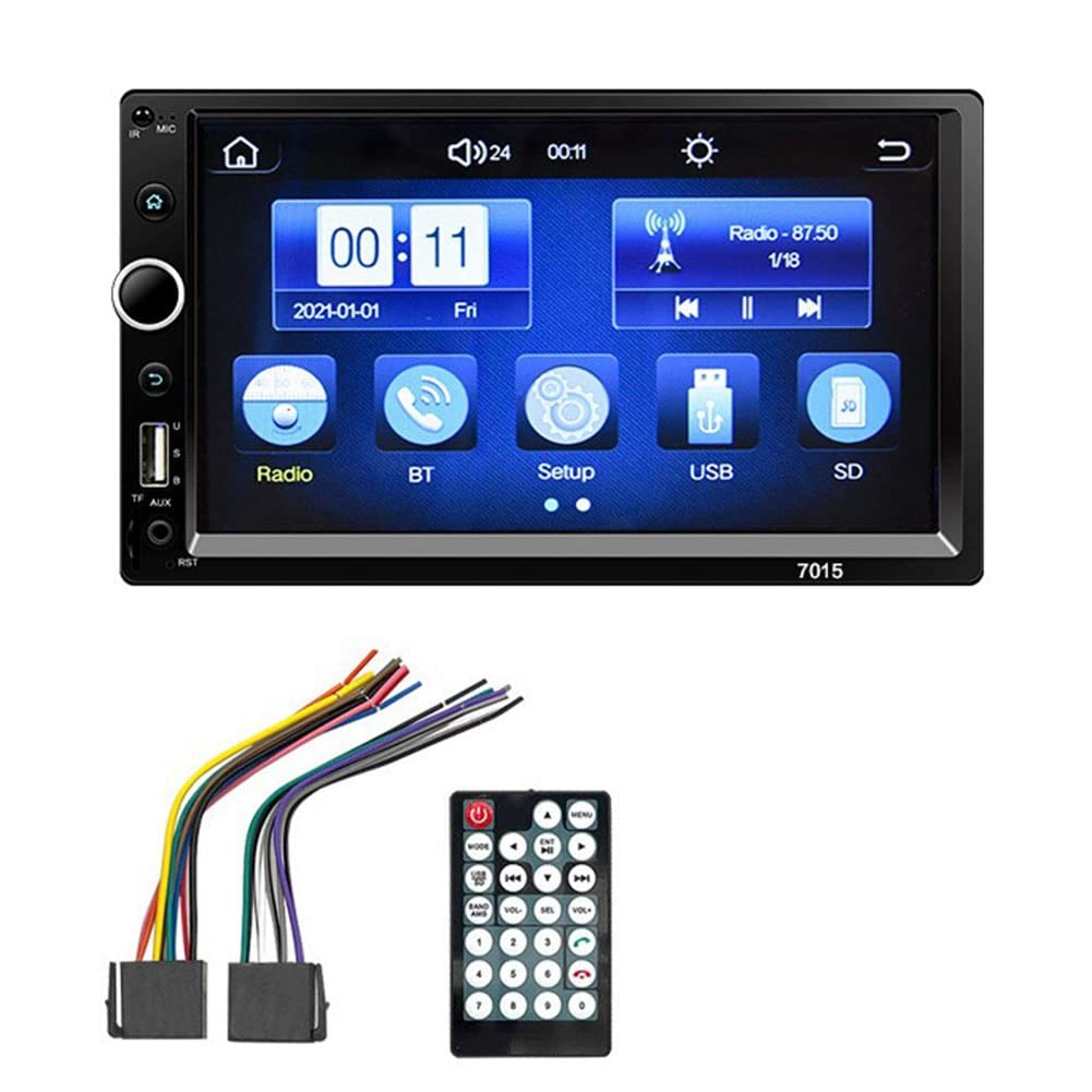 Corghd Schwarzer Player 7015 HD Autoradio Multimedia MP5 Player Auto Audio 7015 (unterstützt Carplay) von Corghd