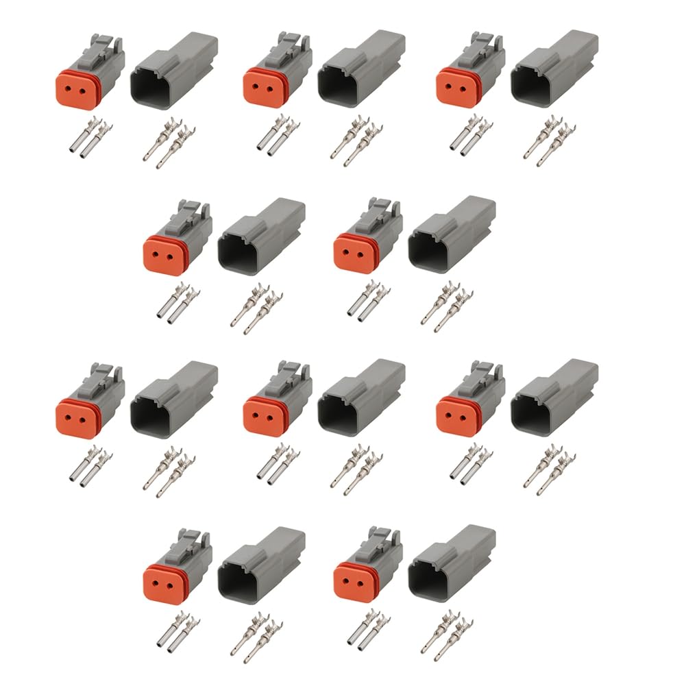 Correa DT 2-Pin Wasserdichter Elektrischer Steckverbinder DT06-2S DT04-2P Einlasslufttemperatursensor-Stecker mit Runden Anschlüssen von Correa