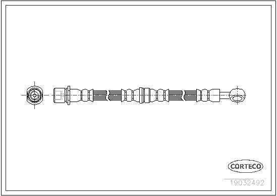 Bremsschlauch Vorderachse Corteco 19032492 von Corteco