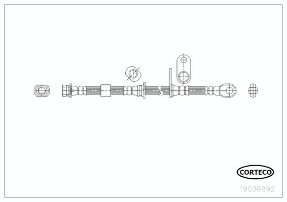 Bremsschlauch Vorderachse Corteco 19036992 von Corteco