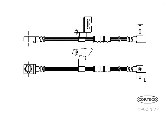 Bremsschlauch Vorderachse links Corteco 19032877 von Corteco