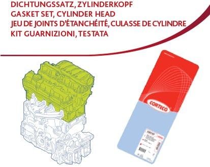 CORTECO 83403617 Dichtungssatz, Zylinderkopf KITGK_CH PSA DW10BTED4 KIT von Corteco