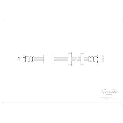 Corteco 19018177 Bremsschlauch von Corteco