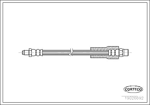 Corteco 19026692 Bremsschlauch von Corteco