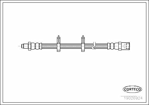 Corteco 19026924 Bremsschlauch von Corteco