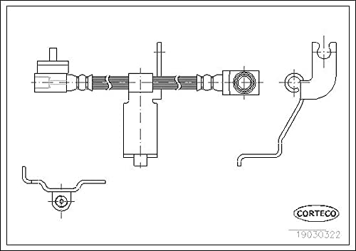 Corteco 19030322 Bremsschlauch von Corteco