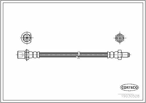 Corteco 19030528 Bremsschlauch von Corteco
