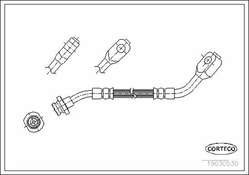 Corteco 19030530 Bremsschlauch von Corteco