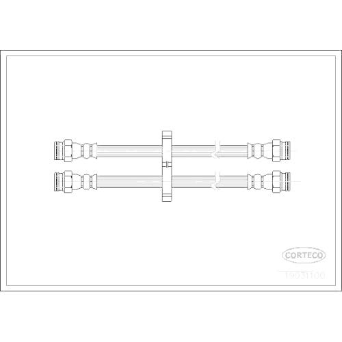 Corteco 19031100 Bremsschlauch von Corteco